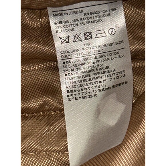 NWT Banana Republic Sloan Pants women’s size 10 Tan Stretch NEW - Picture 6 of 8